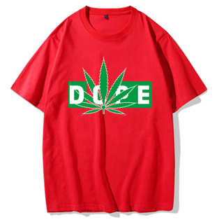 Hemp Leaf Dope Weed New Rap Trend Hip Hop T-shirt Men\'s Short Sleeve Cotton Men\'s Half Sleeve T-shirt