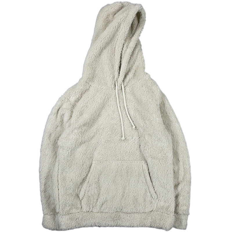 Plush Hooded Pullover Warm Men And Women