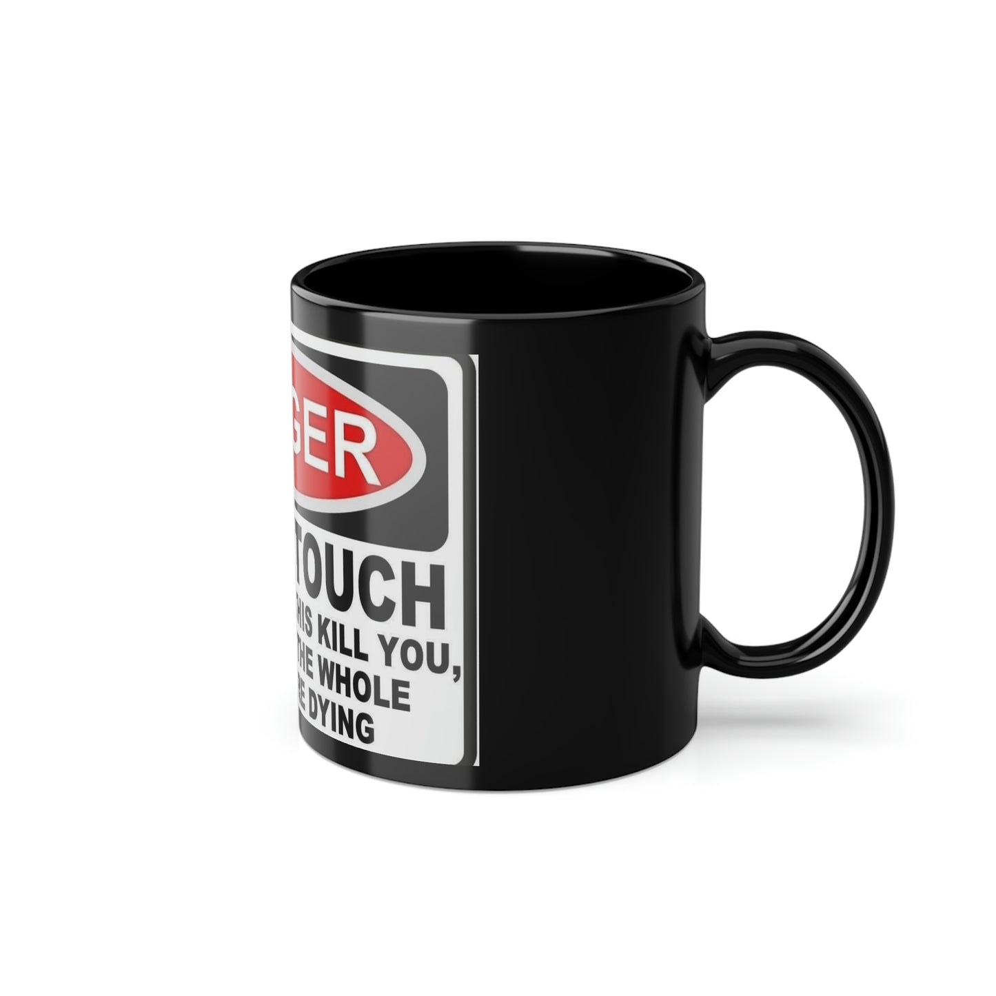 Black Coffee Cup, 11oz